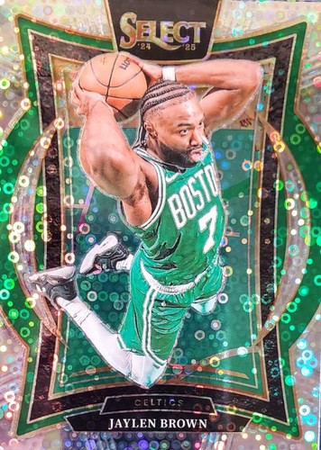 2024-25 Panini Select Concourse #29 Jaylen Brown Disco Prizm Basketball Card - Celtics