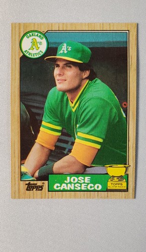 1987 Topps #620 Jose Canseco All-Star Rookie Oakland Athletics Baseball Card