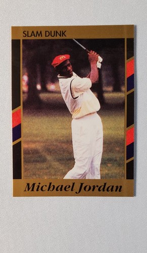 1990-91 Slam Dunk Cards #5 Michael Jordan Best of the Best Golf Photo Oddball Card